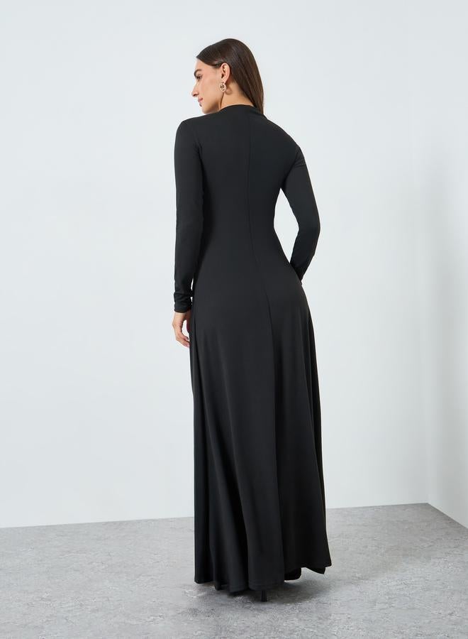 ستايلي فستان طويل ضيق ومزين - Image 5